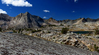 The High Sierra Mountains approaching Evolution Basin