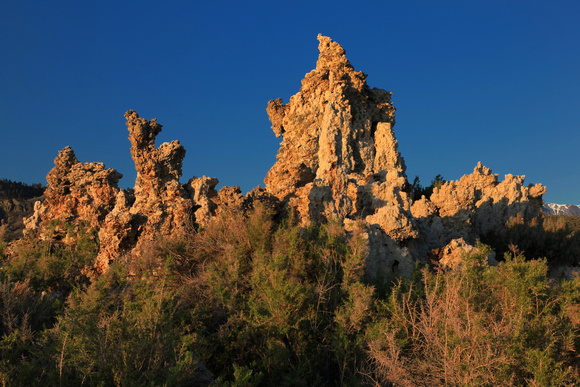 Morning light on the tufa formations