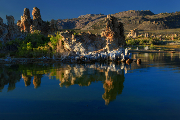 Morning light on the tufa formations